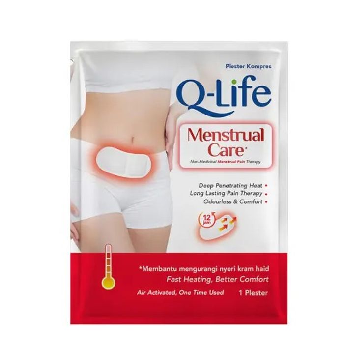 Rekomendasi kompres hangat atau heating pad untuk atasi nyeri menstruasi:  Q-Life.