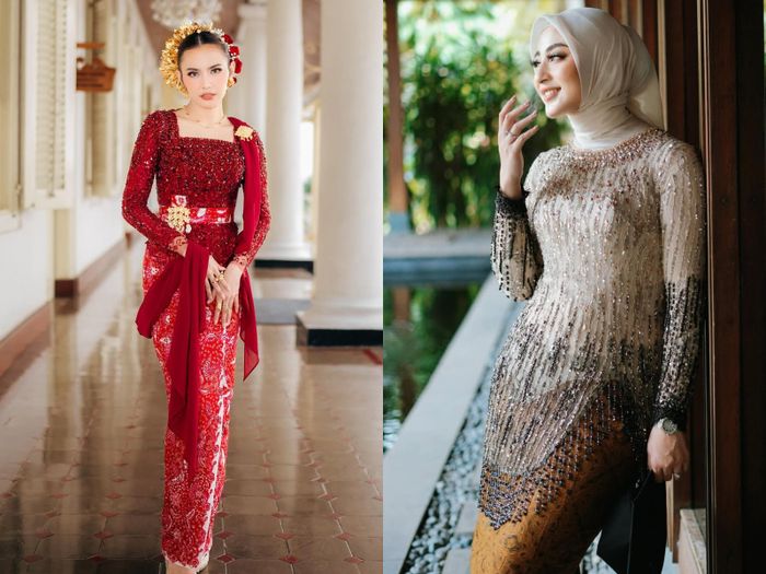 Beberapa koleksi kebaya rancangan Asky Febrianti.