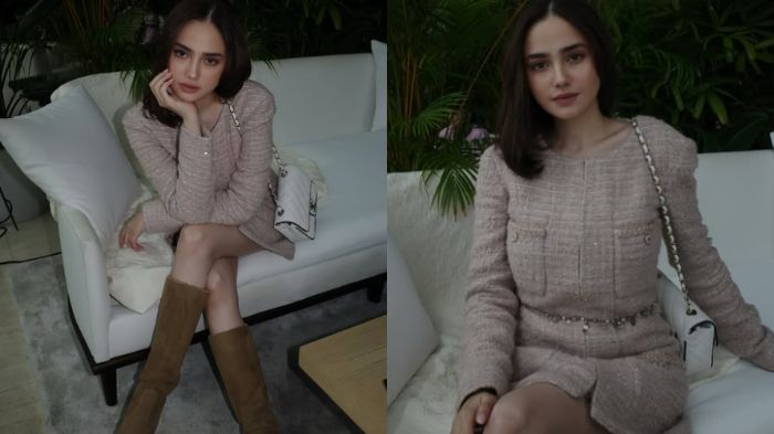 Penampilan serba pink Syifa Hadju