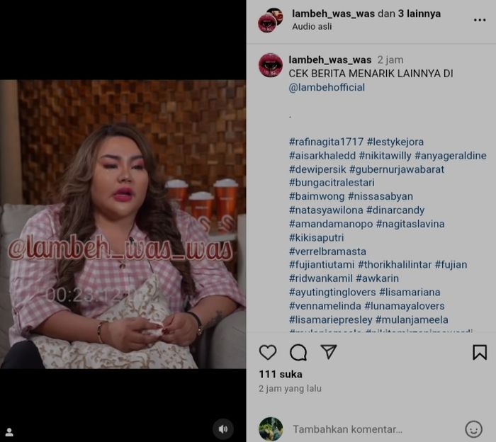 Lisa Mariana ngaku diusir dari apartemen usai hamil anak Ridwan Kamil.