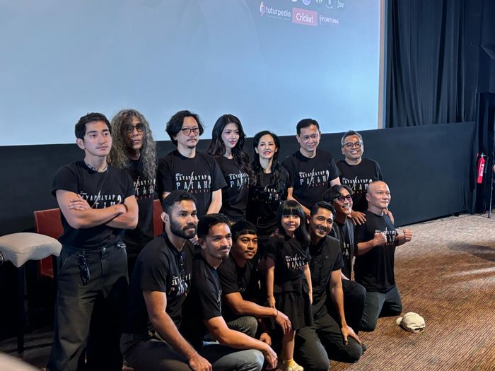 Press conferemce film Sayap-sayap Patah 2 yang Grid.ID hadiri di kawasan Kuningan, Jakarta Selatan, Rabu (30/4/2025). 