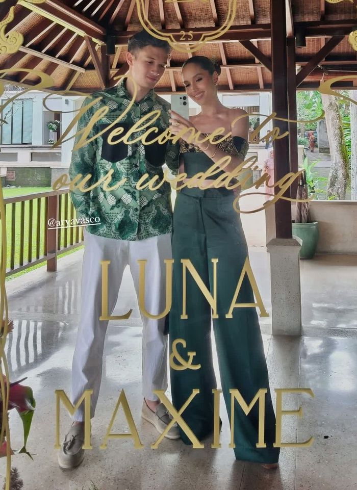 Cinta Laura dan Arya Vasco hadiri Akad Nikah Luna Maya dan Maxime Bouttier.