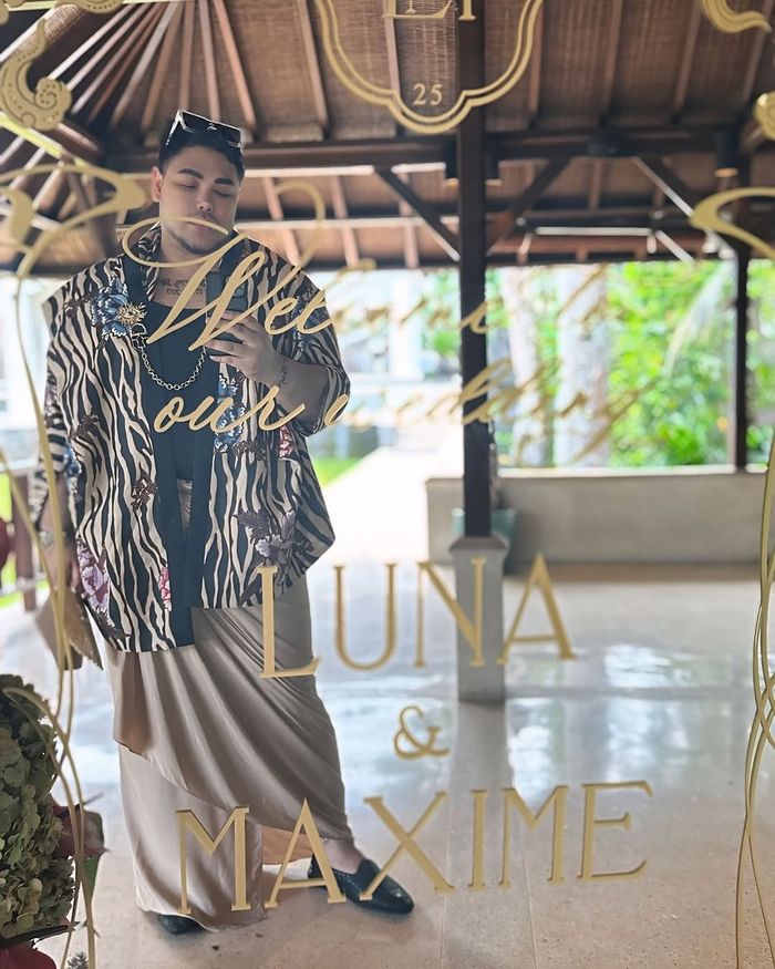 Ivan Gunawan hadiri Akad Nikah Luna Maya dan Maxime Bouttier.