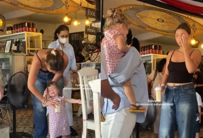 Momen Kamari menangis dan ditenangkan oleh ipar Jennifer Coppen.