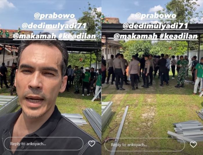 Rumah Atalarik Syach dibongkar paksa