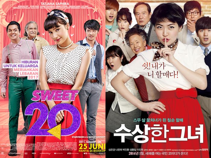 Official poster film Sweet 20 dan Miss Granny.