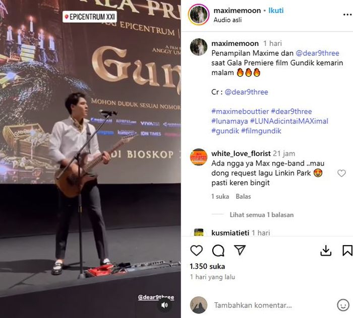 Maxime Bouttier jago bermain gitar