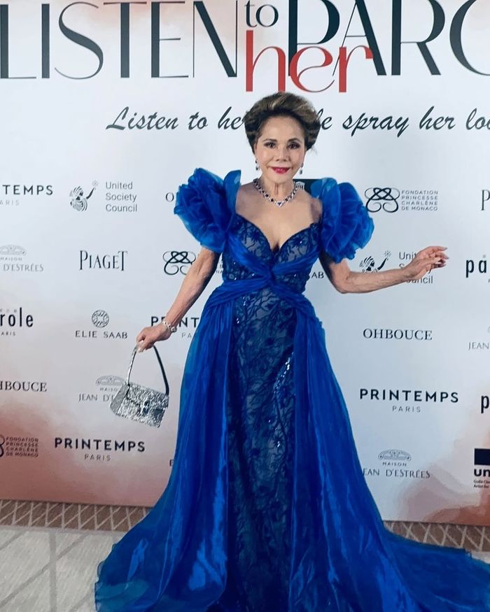 Dewi Soekarno di gala dinner Listen to Her Parole.