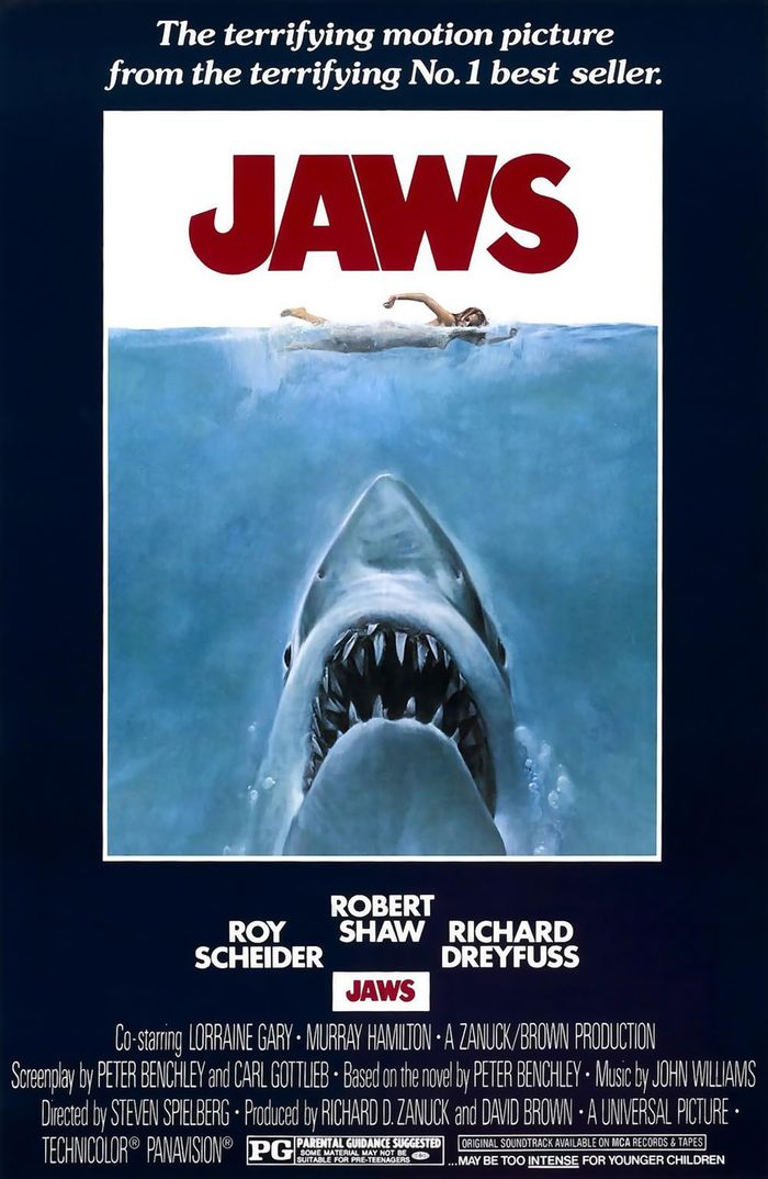 Film horor terlaris: Jaws.
