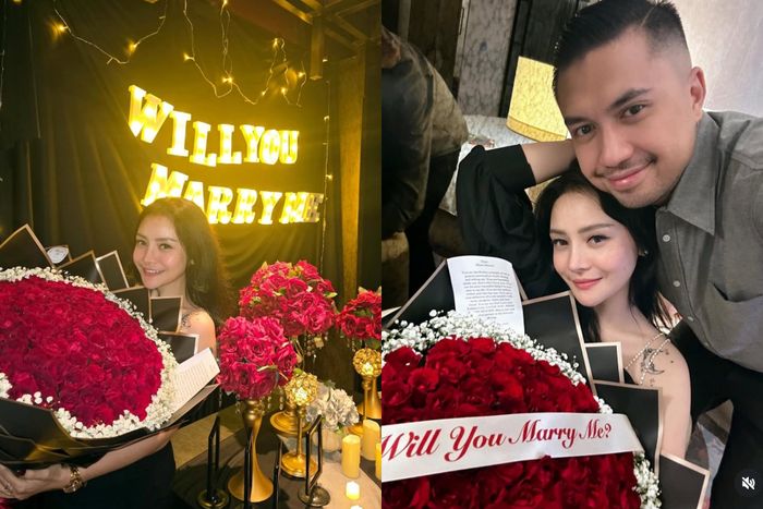 Momen Mawar AFI dilamar secara romantis oleh sang kekasih, Kevin.