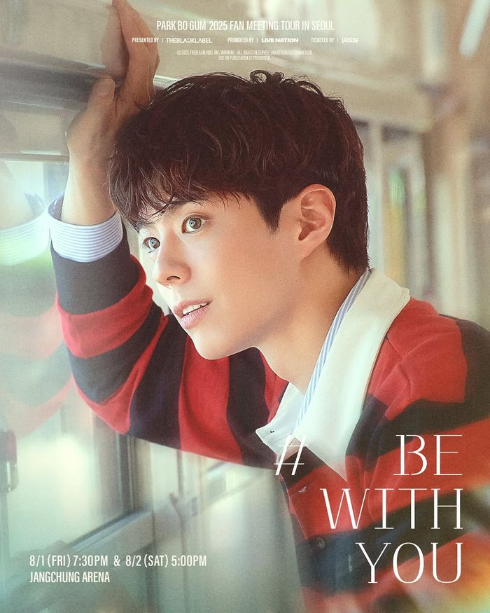 Poster tur fan meeting Park Bo Gum Be With You.
