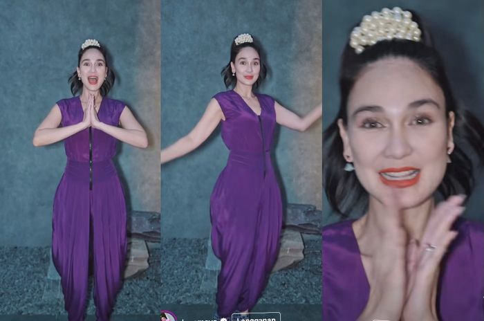 Luna Maya cosplay jadi Jinny Oh Jinny di pesta ultah geng Aries. Penampilan istri Maxime Bouttier bikin salfok.