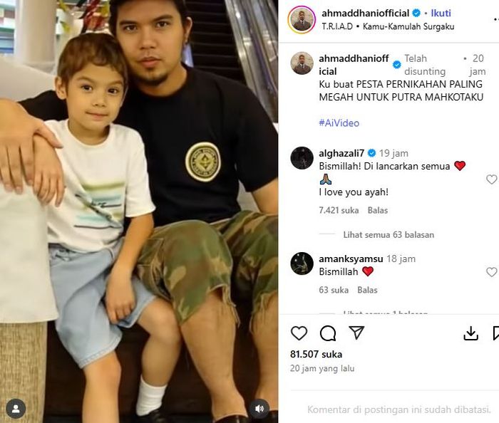 Unggahan Ahmad Dhani