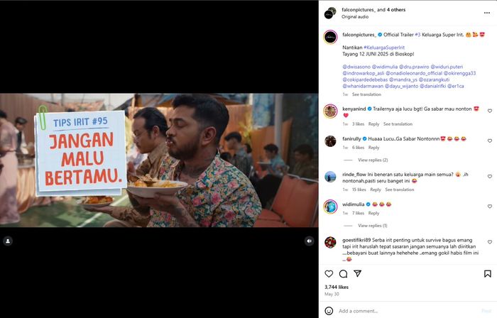 Trailer film Keluarga Super Irit yang dibintangi Dwi Sasono dan Widi Mulia.