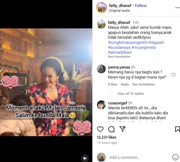 Momen anak-anak Mulan Jameela salim ke Maia Estianty