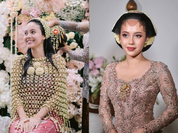 Anggika Bolsterli saat dirias oleh MUA Rhay David.