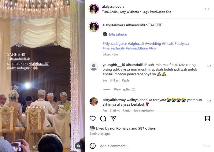 Al Ghazali sah nikahi Alyssa Daguise