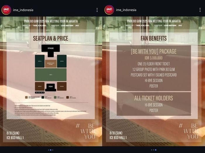 Berikut rincian harga tiket fan meeting Park Bogum di Jakarta