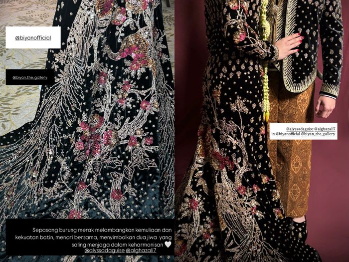 Detail kebaya Jawa Alyssa Daguise.