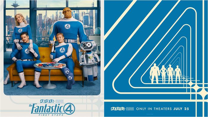 Official poster film The Fantastic Four: First Steps.