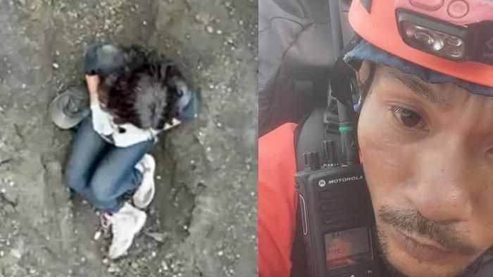 Agam Rinjani, salah satu porter gunung Rinjani yang ikut melakukan vertical rescue untuk mengambil jenazah Juliana dari dasar jurang.