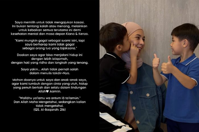Paula Verhoeven ikhlas hak asuh anak jatuh ke tangan mantan suami. Kini, kebahagiaan kedua anaknya adalah yang utama.