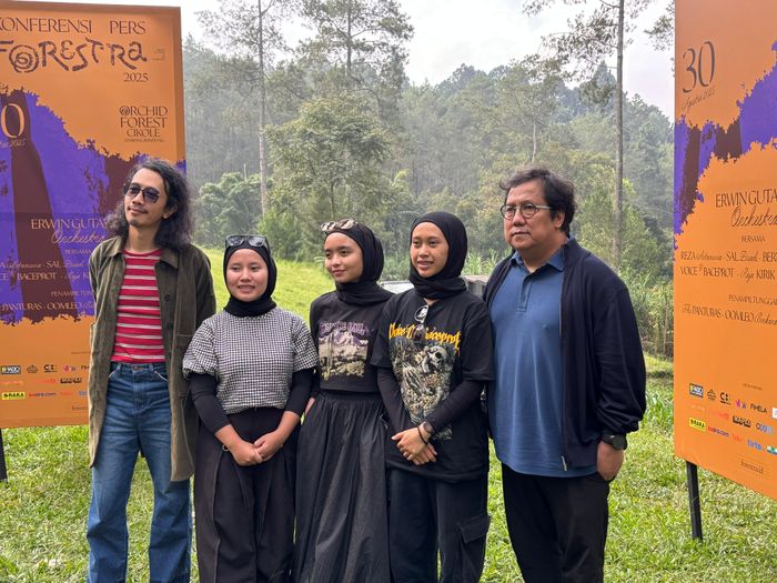 Jumpa pers Forestra 2025 di kawasan Lembang, Bandung, Jawa Barat, Rabu (2/7/2025).