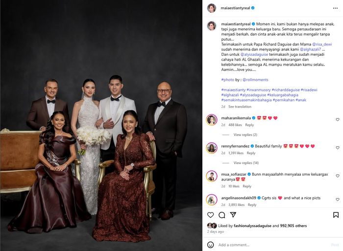 Maia Estianty beri pesan manis untuk Alyssa Daguise.