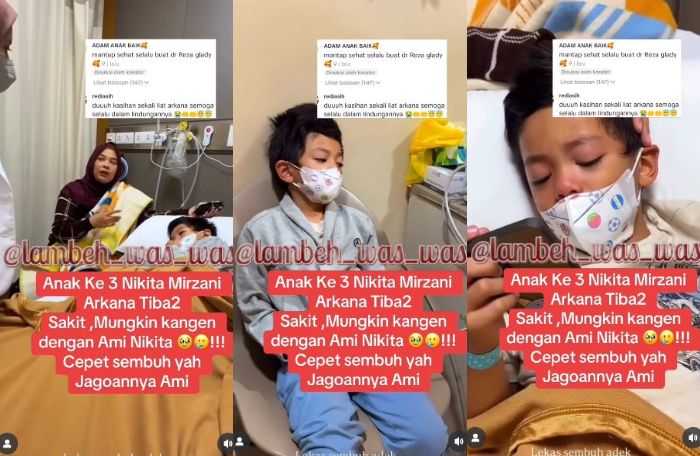 Anak bungsu Nikita Mirzani, Arkana Mawardi harus dilarikan ke rumah sakit lantaran jatuh sakit.