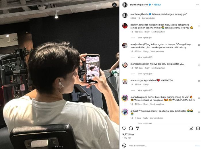 Terkuak nasib mantan pacar Nikita Mirzani, Matthew Gilbert usai putus dari ibunda Lolly.