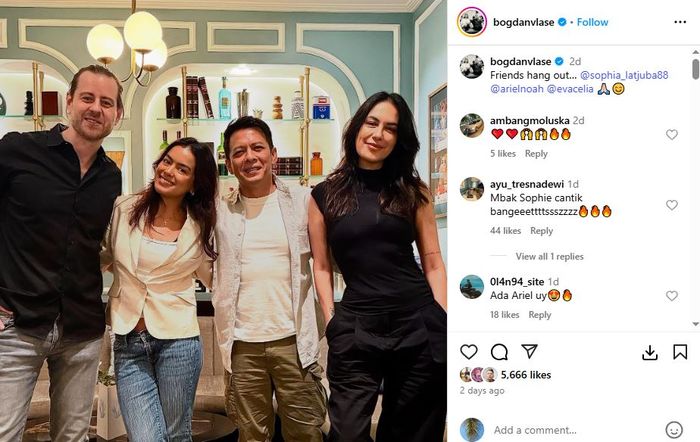 Musisi Ariel NOAH kepergok reuni bareng Sophia Latjuba dan sang putri usai lama putus, netizen langsung doakan balikan!