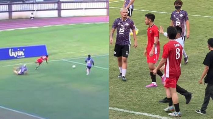 Video El Rumi dan Syamsir Alam ribut saat tanding bola