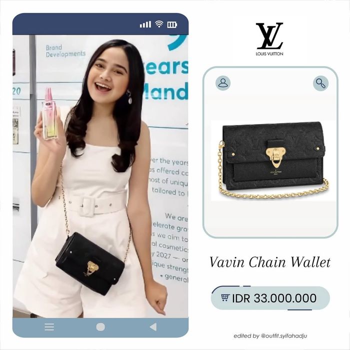 Tas Louis Vuitton milik Syifa Hadju.