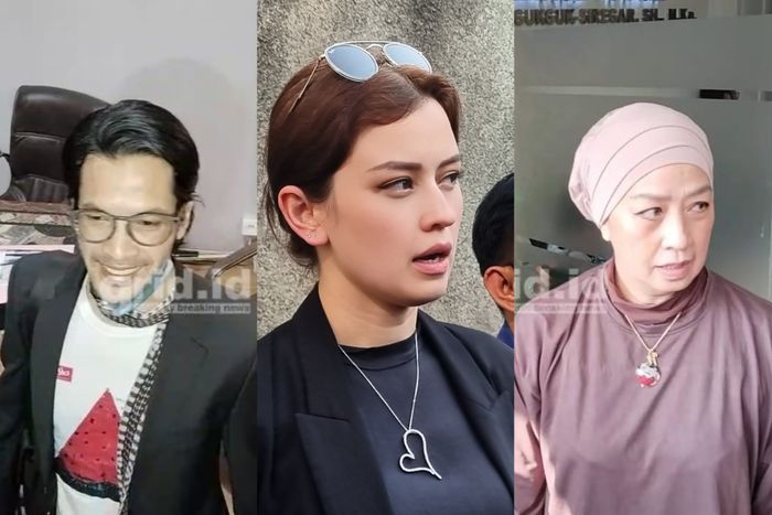 Edward Akbar, Kimberly Ryder, dan Irvina Ryder saat ditemui di kawasan Kalibata, Jakarta Selatan, pada Jumat (25/7/2025). 
