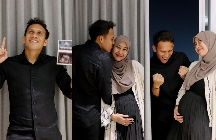 Adiba Khanza dan Egy Maulana Vikri saat umumkan kehamilan anak pertama.