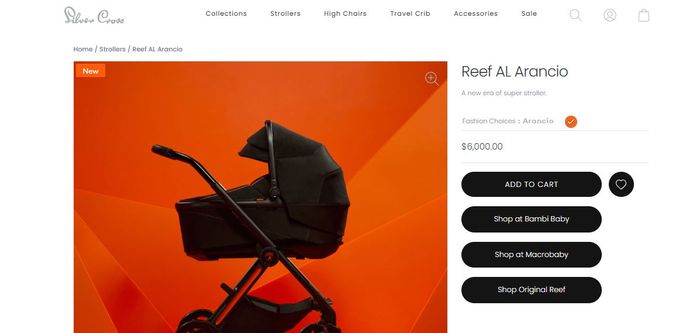 Stroller anak Erika Carlina.