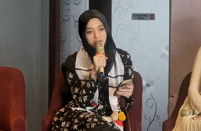 Inara Rusli saat ditemui di kawasan Kemang, Jakarta Selatan, Senin (11/8/2025).