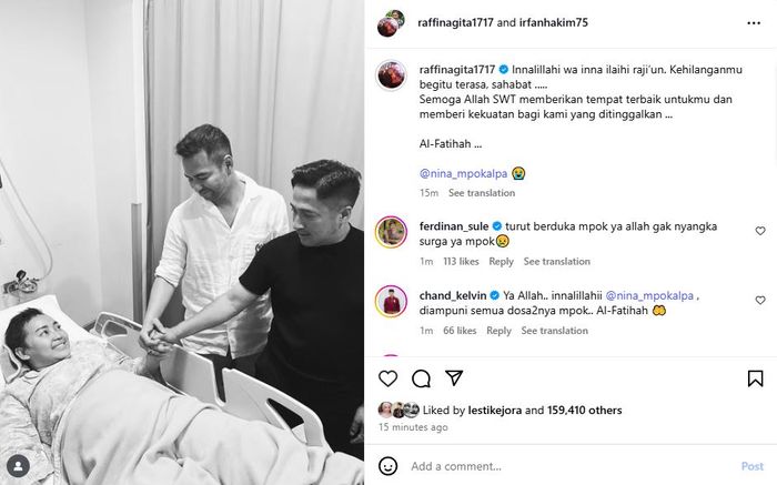 Kondisi Mpok Alpa sebelum meninggal dunia