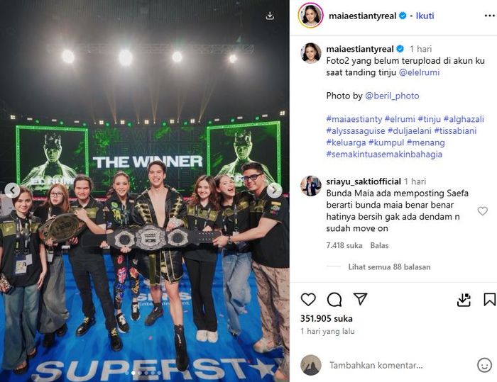 Unggahan Maia Estianty