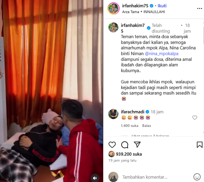 Unggahan Irfan Hakim