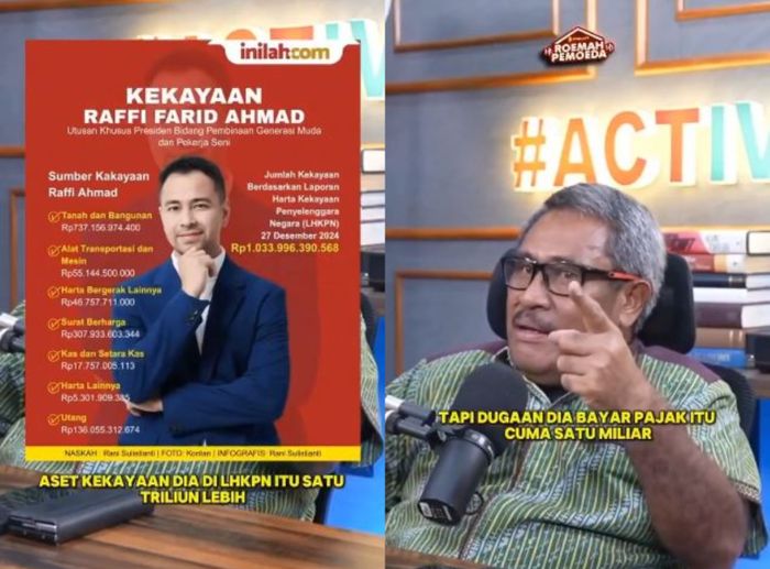 Kisman Latumakulita soroti total aset Raffi Ahmad