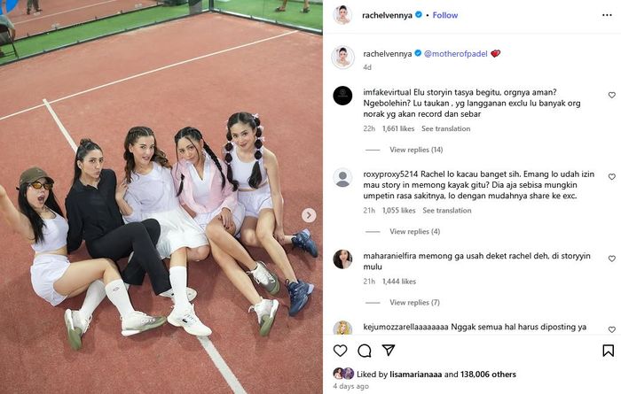 Rachel Vennya Diamuk Netizen Usai Bocorkan Kondisi Tasya Farasya 