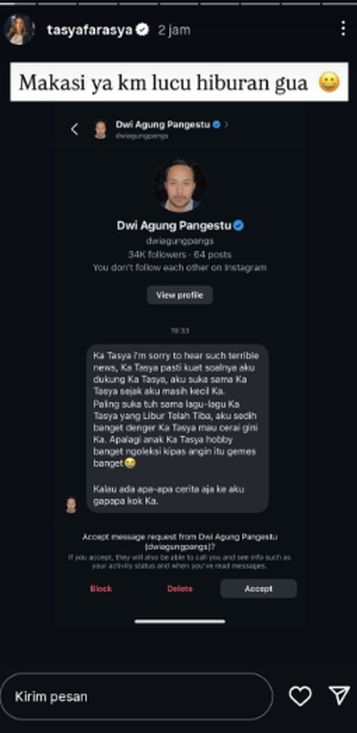 Unggahan Tasya Farasya