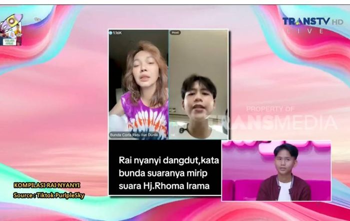 Bunda Corla dan Raihan sering 'bertemu' di dunia maya saat bunda Corla melakukan siaran live.