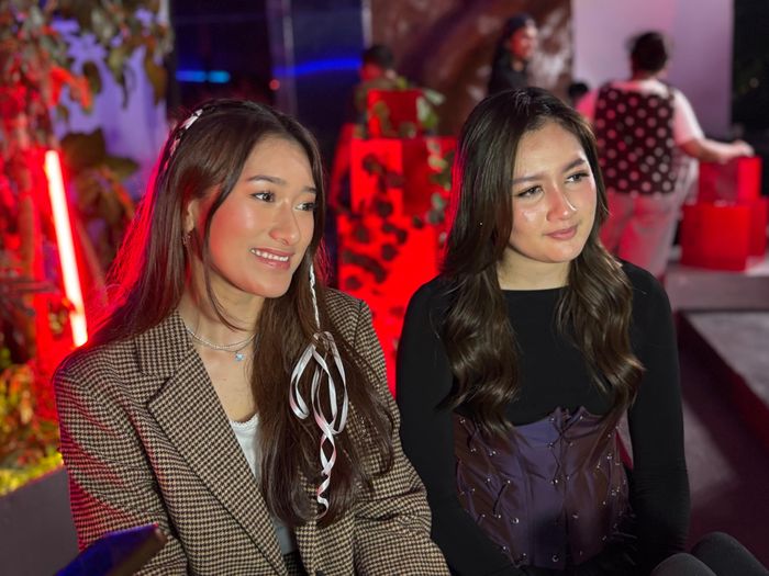 Amanda Caesa dan Meiska Adinda dalam acara rilis party yang digelar di kawasan Menteng, Jakarta Pusat, Jumat (26/9/2025) malam.