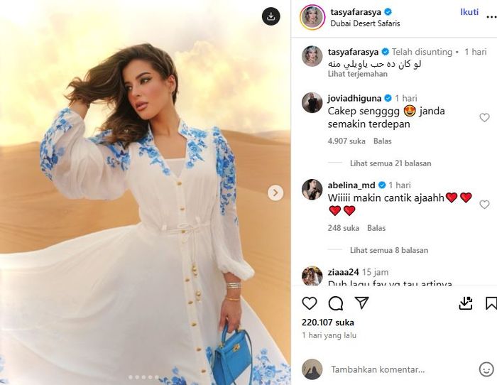 Unggahan Tasya Farasya
