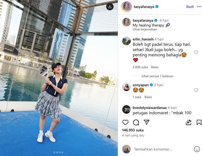 Unggahan Tasya Farasya