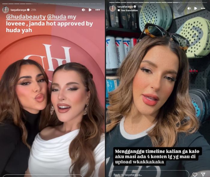 Unggahan Instagram story Tasya Farasya.