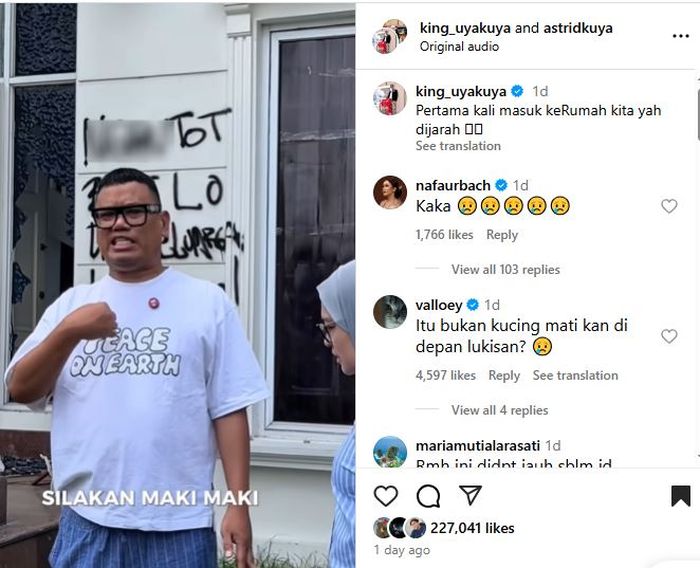 Uya Kuya sambangi rumahnya pasca penjarahan