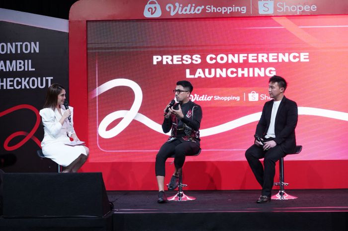 Press Conference Vidio Shopping bersama Shopee Indonesia 